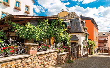 A street in Rudesheim, Germany